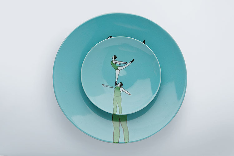 【designerlifestyle】pilingpalang/噼呤啪啷餐具中国杂技陶瓷盘子