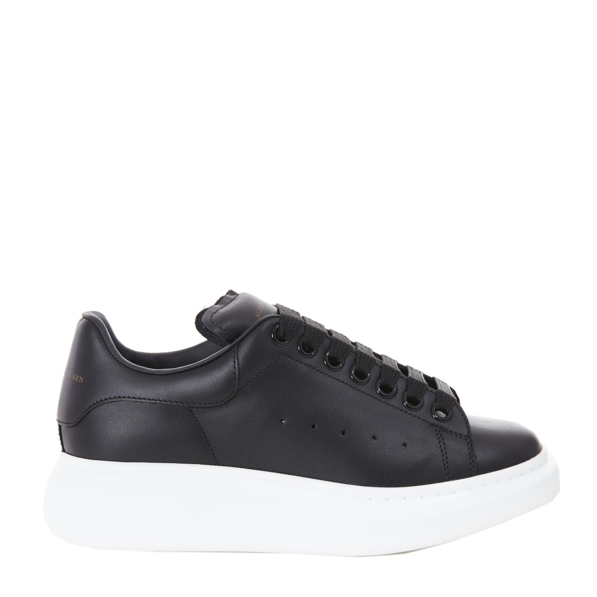 alexander mcqueen/亚历山大麦昆 黑色牛皮女士运动鞋 376814 whgp5