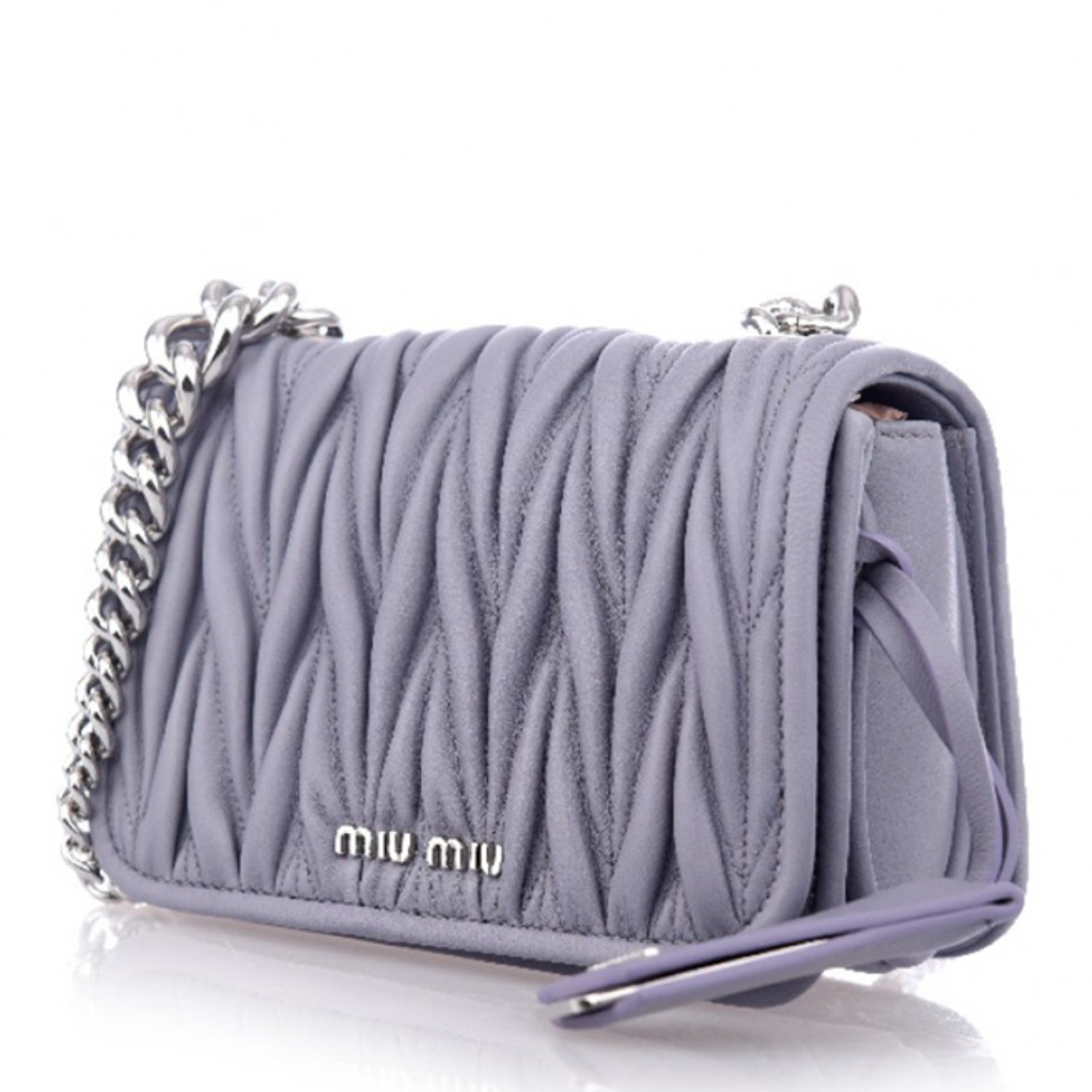 miumiu/缪缪 女士粉紫色羊皮单肩包 5bh033 n88 f0230