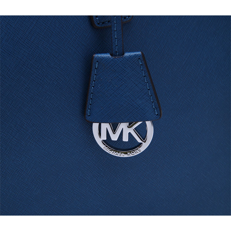 mk michael kors/邁克·科爾斯鋼藍色經典logo裝飾女士手提單包&肩