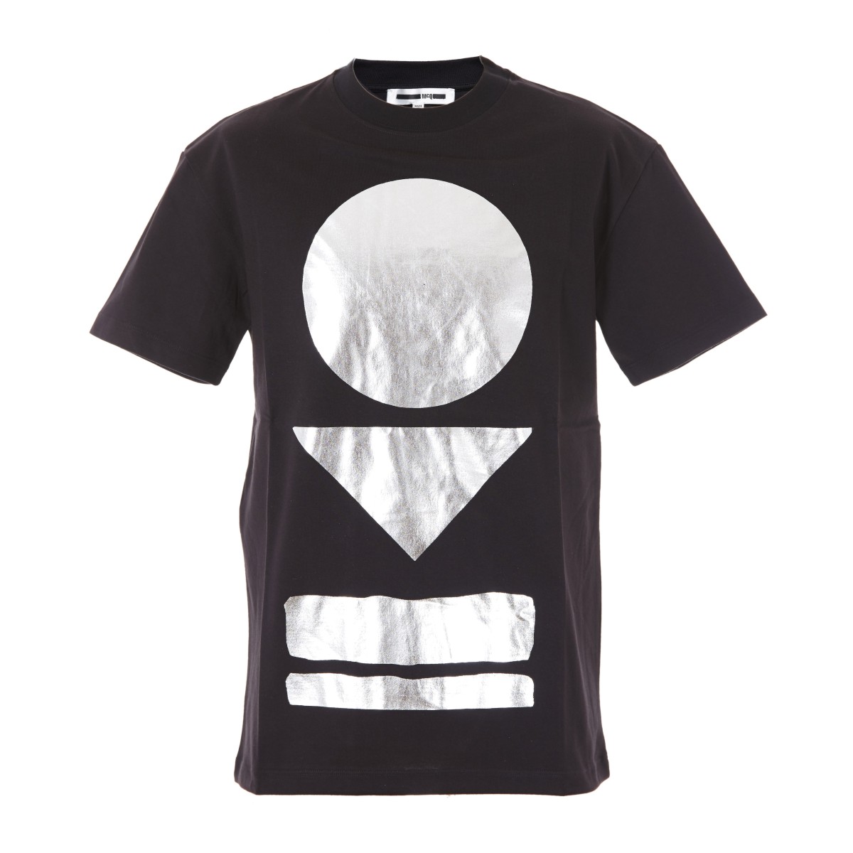 alexander mcqueen/亚历山大麦昆 黑色全棉男士t恤 291571 rhr73 1000