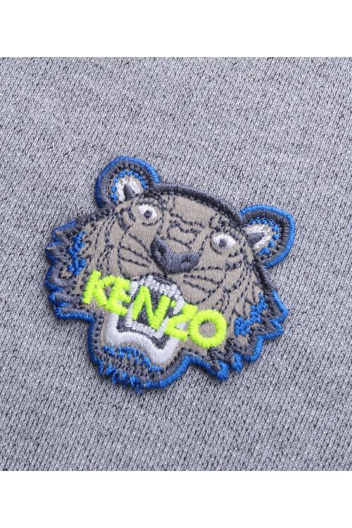 kenzo/高田贤三2016秋冬新品 灰色小虎头长袖男士外套 5bl718 4ma 93