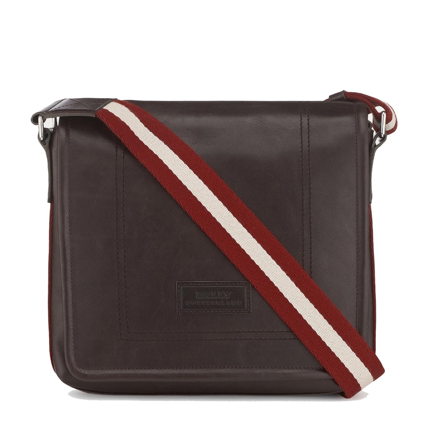 【包邮包税】bally/巴利 男士棕色牛皮商务单肩斜挎包 6189958