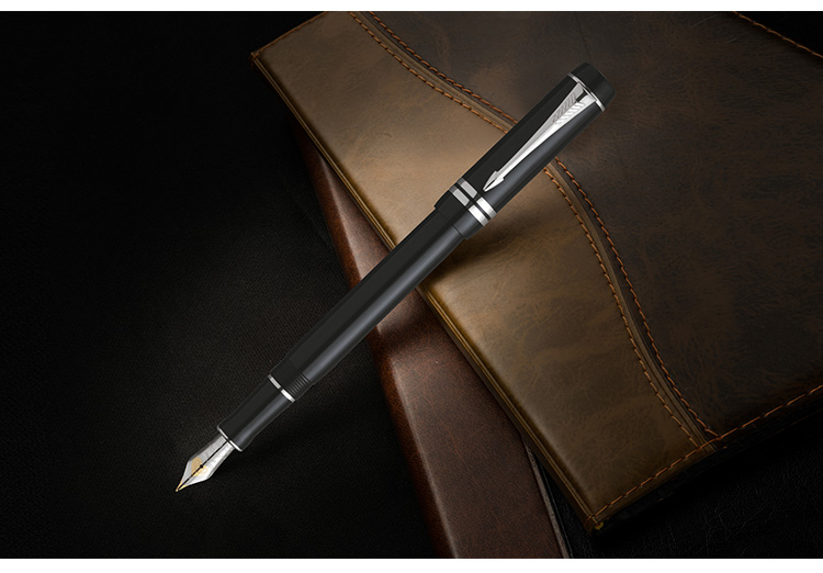 parker/派克 世纪纯黑白夹精装墨水笔 18k金笔 商务送礼 办公用品