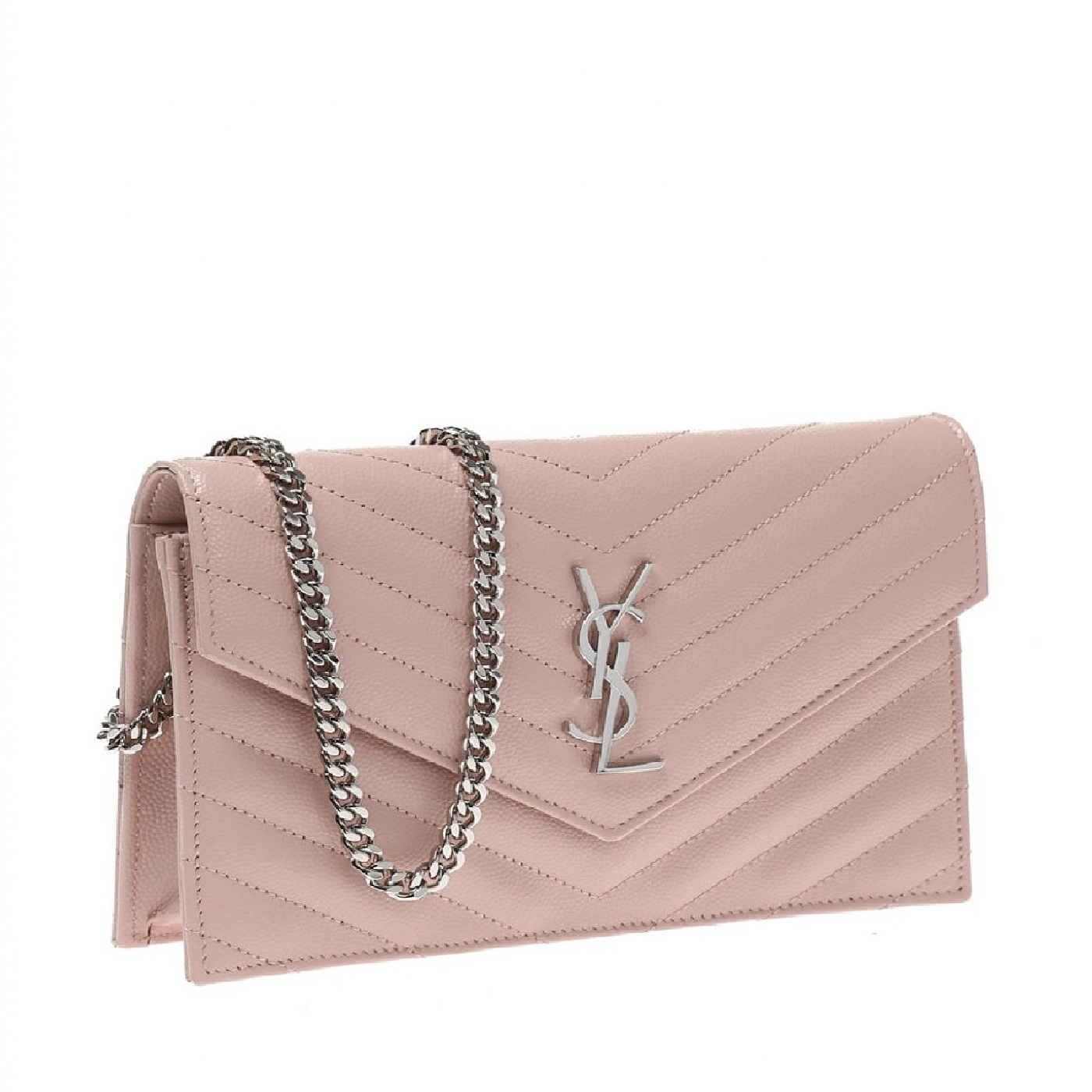 【包邮包税】yves saint laurent/圣罗兰 女士粉色牛皮单肩包 393953
