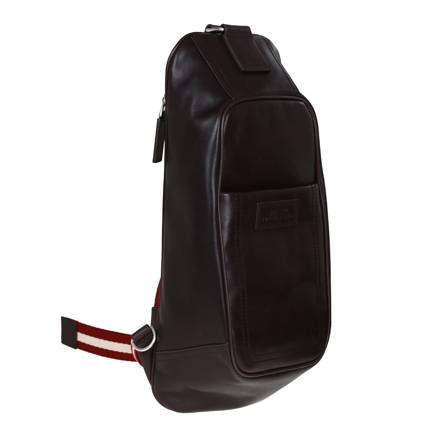 bally/巴利 男士巧克力色小牛皮单肩包 6181962