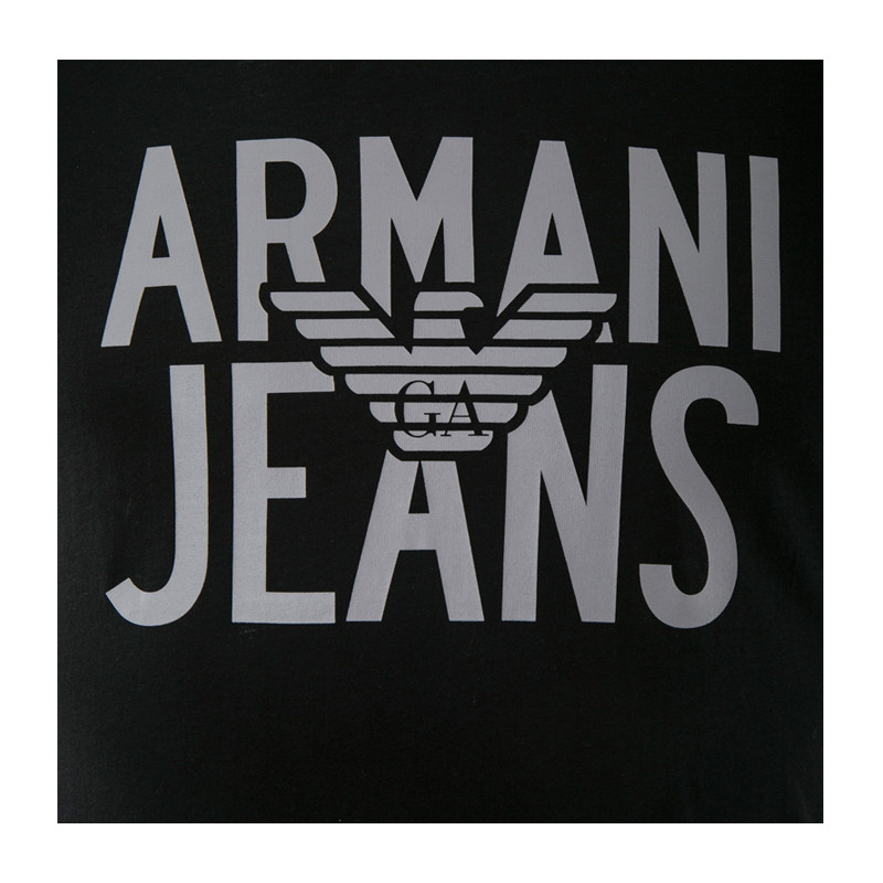 armani jeans/阿玛尼牛仔 男士经典印花logo棉质亲肤t恤