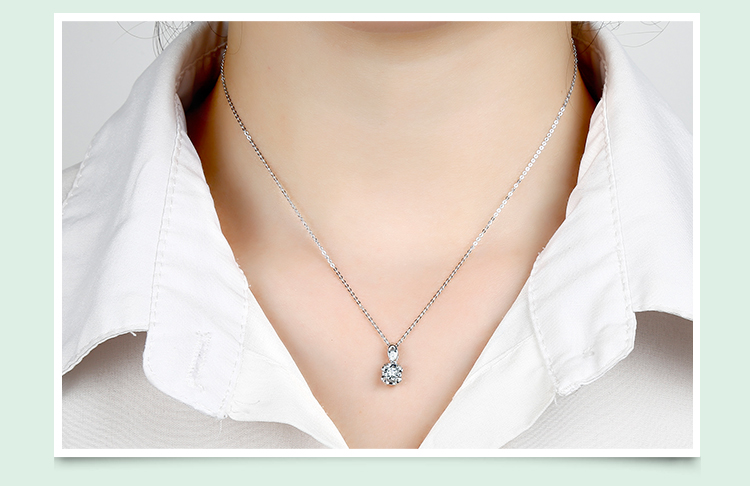 alice/爱丽丝 18k金群镶钻石吊坠/项坠 女款 天鹅梦境—相约 (含链)