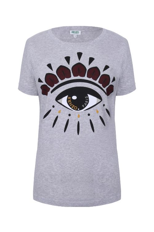 kenzo/高田贤三 纯棉圆领眼睛短袖女士t恤 4yk 2ts733