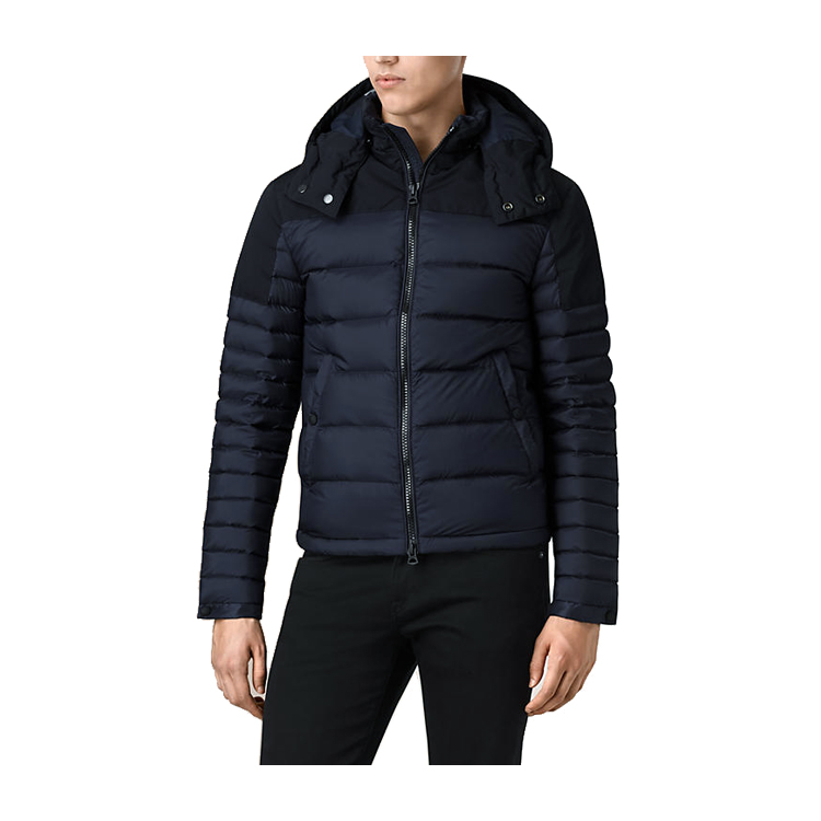 burberry/博柏利 长袖轻便 连帽功能性羽绒服 男士外套#3982965
