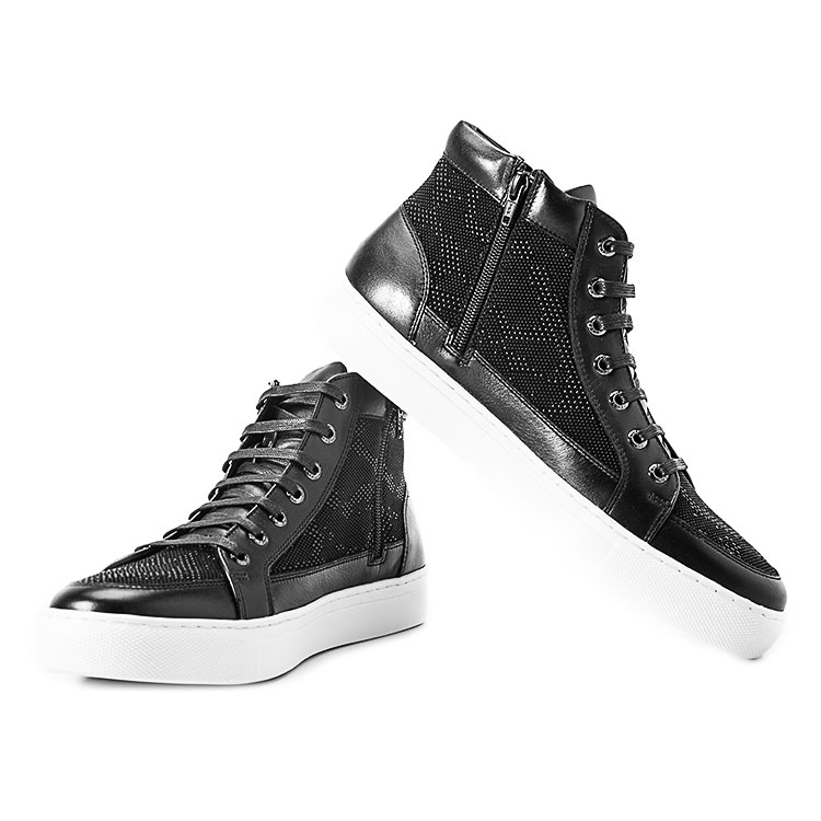 verri/verri男士休闲鞋-男士经典高帮休闲鞋鞋面材质:羊皮革 牛皮革