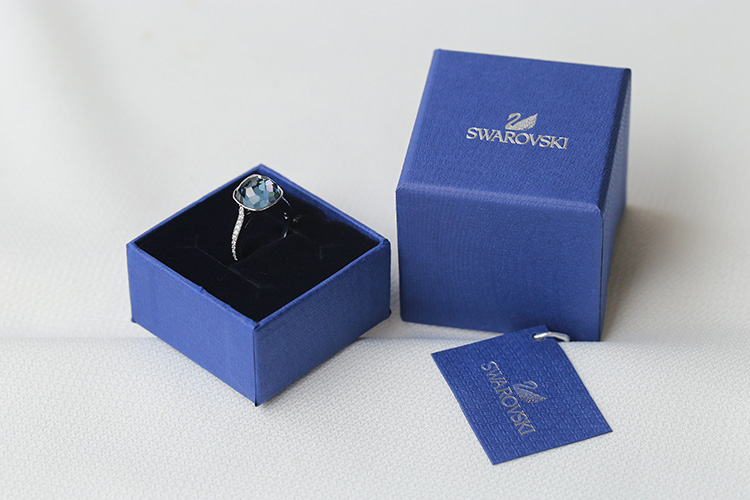 swarovski/施华洛世奇 dot 蓝色戒指52号 5184616