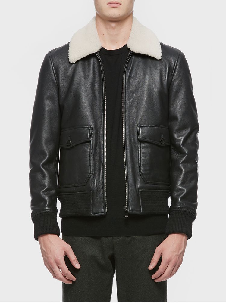 menwear】mattitude/mattitude 男士外套>男士皮衣 短款皮衣外套