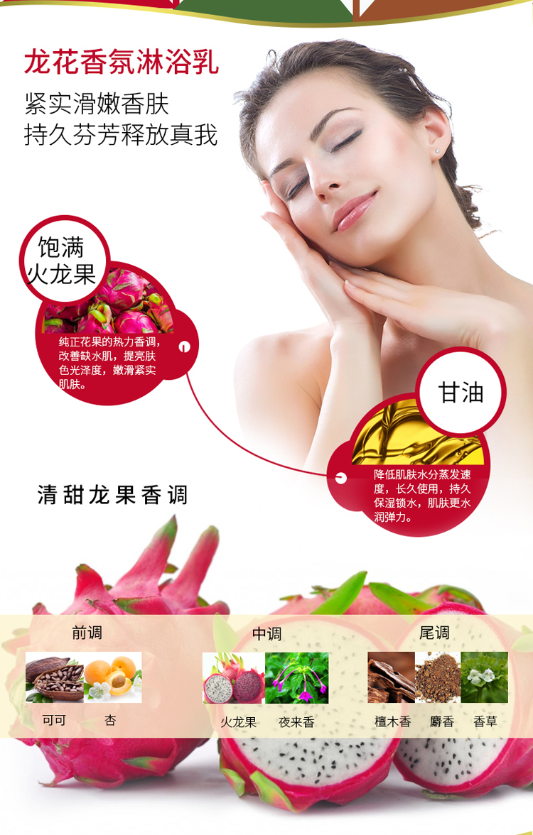 tesori doriente/东方宝石香根草龙花琥珀淋浴露3支装250ml*3