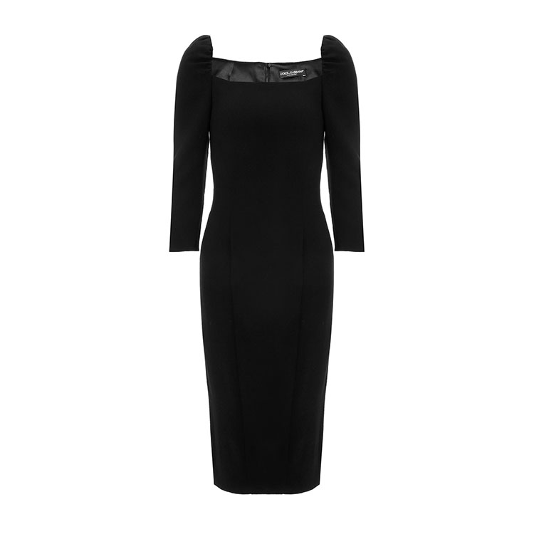 dolce&gabbana/杜嘉班纳连衣裙-女士黑色时尚连衣裙 断码