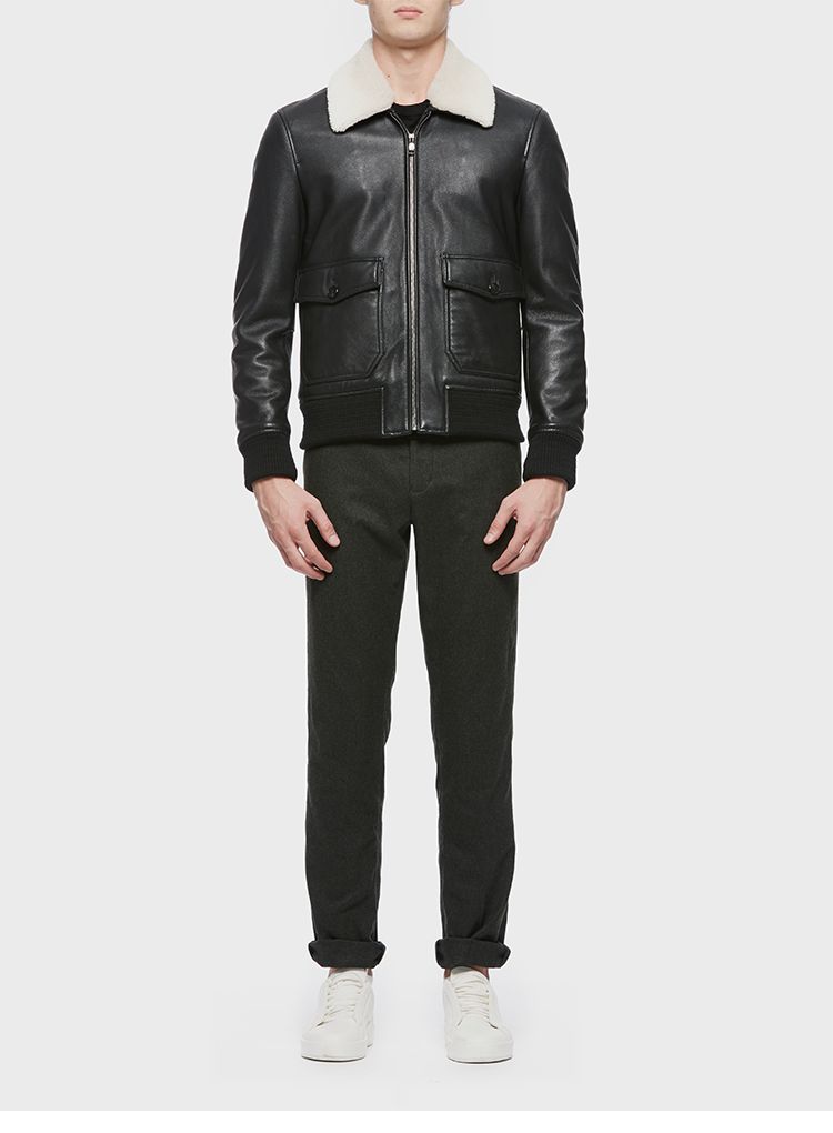 menwear】mattitude/mattitude 男士外套>男士皮衣 短款皮衣外套